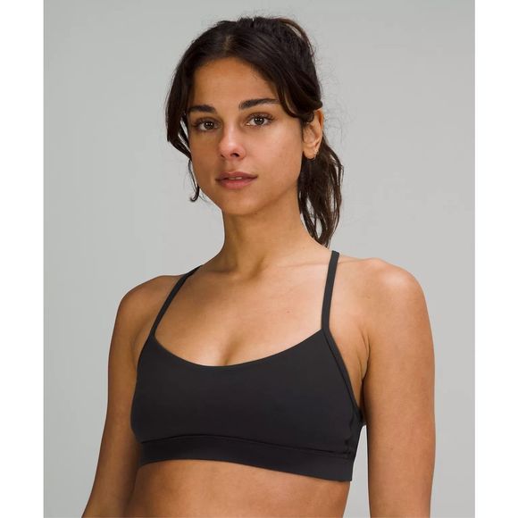 lululemon athletica Other - Lululemon Flow Y Bra Nulu Light Support A-C Cups Sports Bra Black Sz 4 Racerback